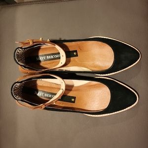Matt Bernson Nolita Ankle Strap Suede Leather Pumps